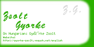 zsolt gyorke business card